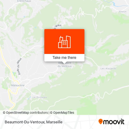 Beaumont-Du-Ventoux map