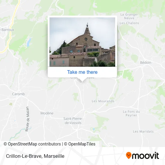 Crillon-Le-Brave map