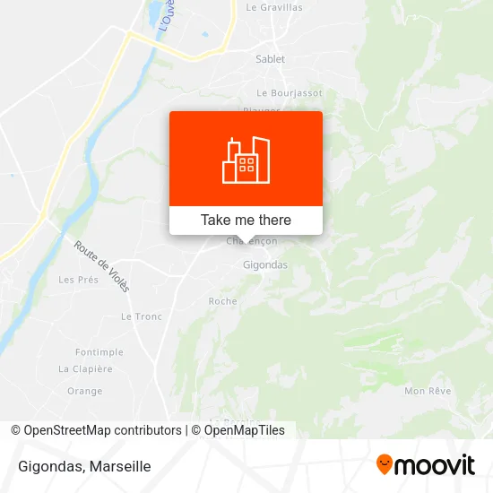 Gigondas map
