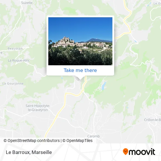 Le Barroux map