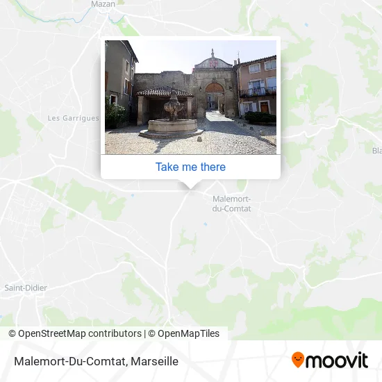 Malemort-Du-Comtat map