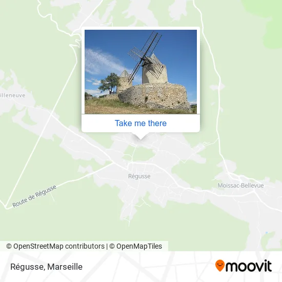 Régusse map