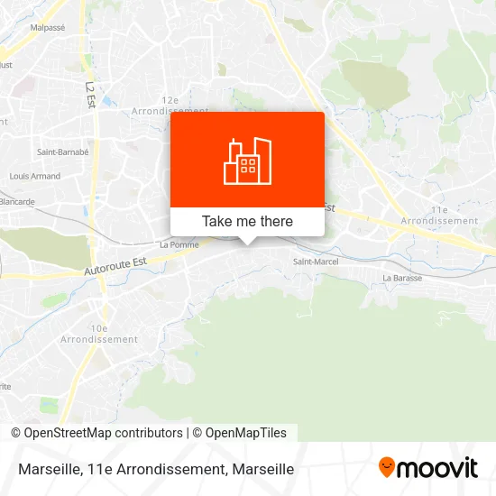Marseille, 11e Arrondissement map
