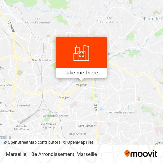 Marseille, 13e Arrondissement map