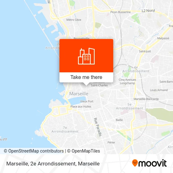 Marseille, 2e Arrondissement map