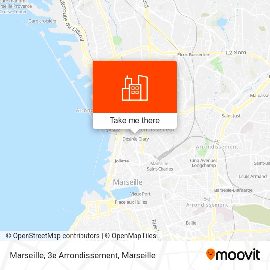 Marseille, 3e Arrondissement map