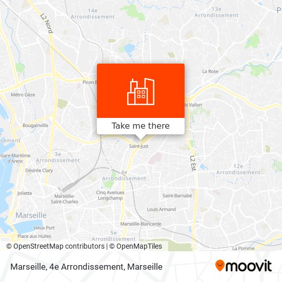 Marseille, 4e Arrondissement map