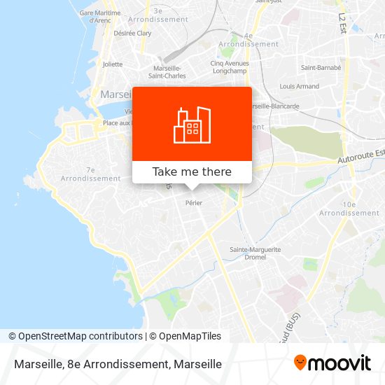 Marseille, 8e Arrondissement map