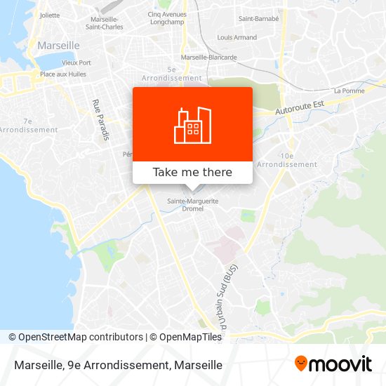 Marseille, 9e Arrondissement map