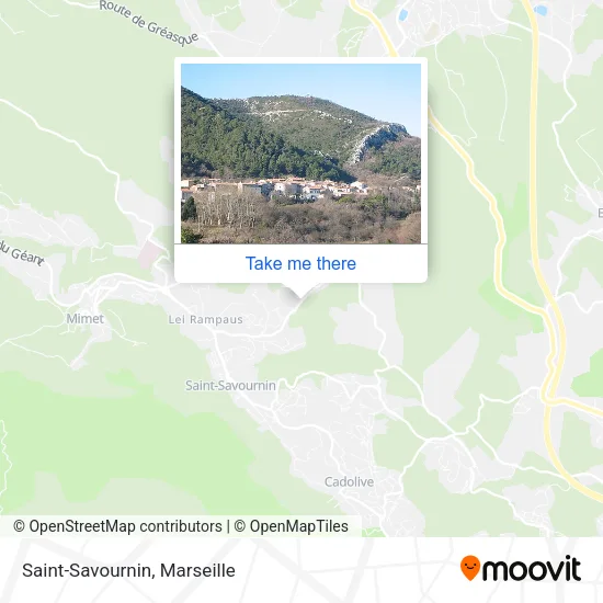 Saint-Savournin map