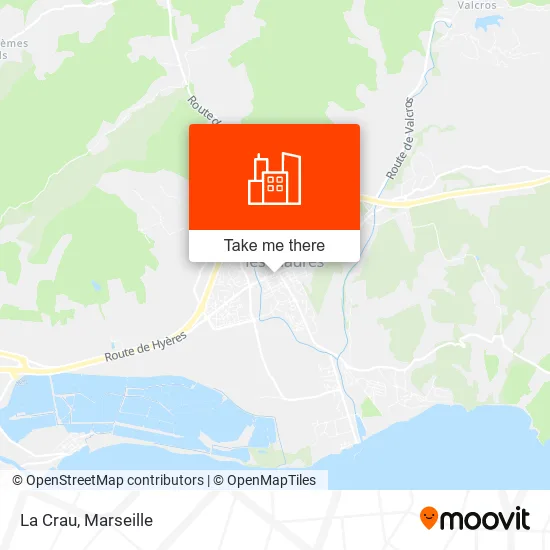La Crau map