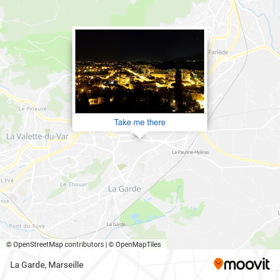 La Garde map