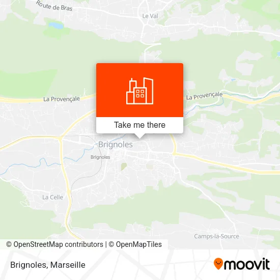 Brignoles map