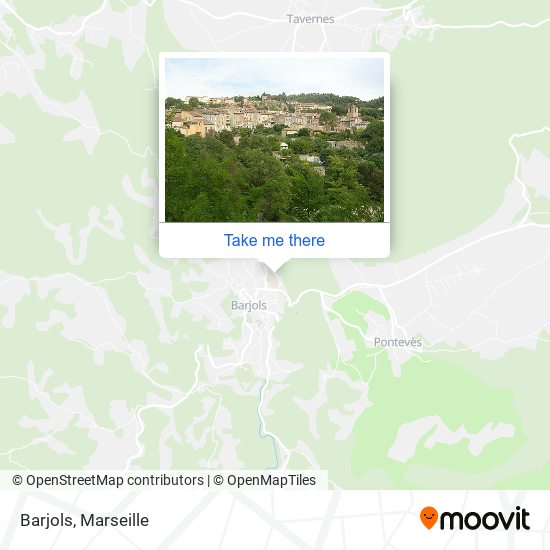 Barjols map