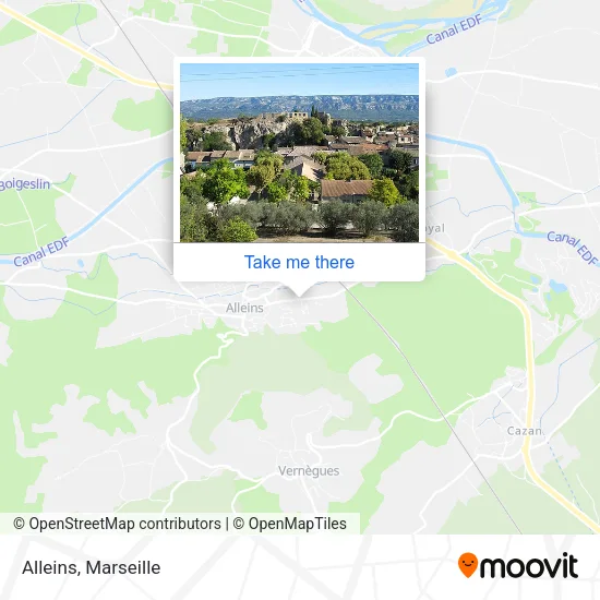 Alleins map
