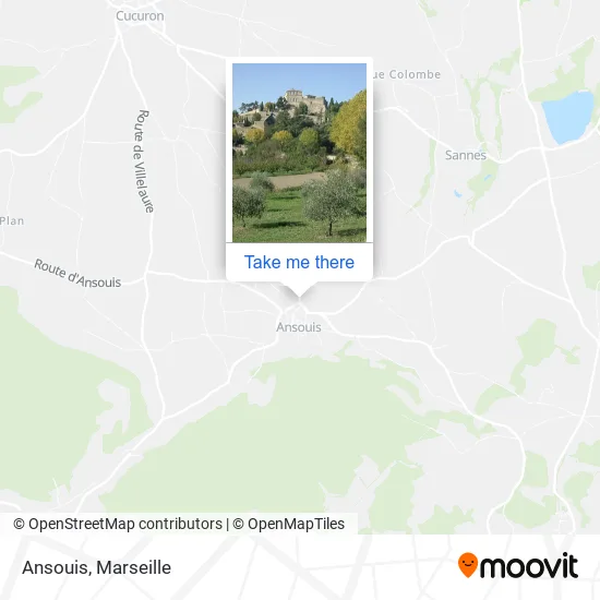 Ansouis map