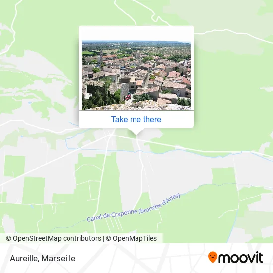 Aureille map