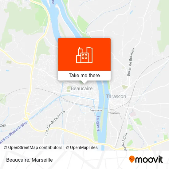 Beaucaire map