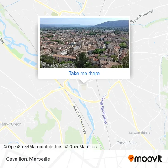 Cavaillon map
