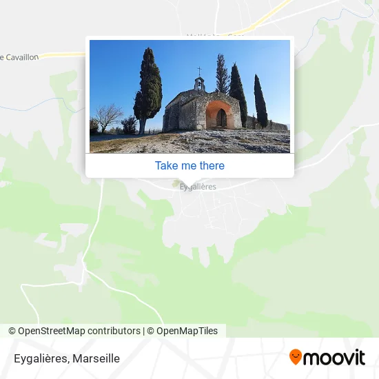 Eygalières map