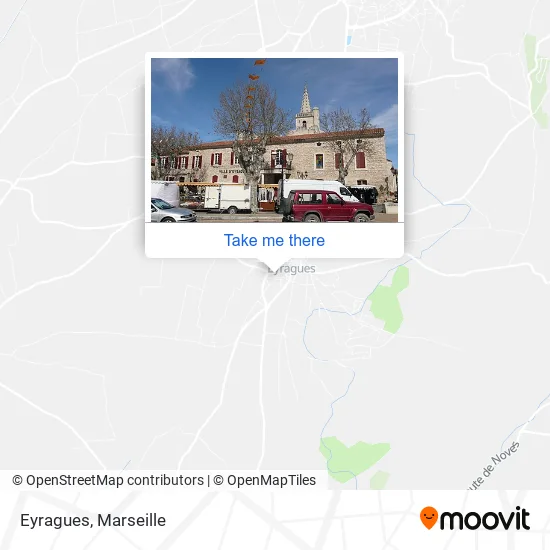 Eyragues map