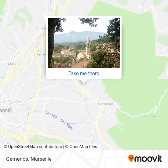 Gémenos map