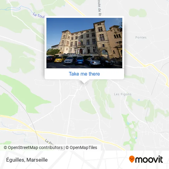 Éguilles map