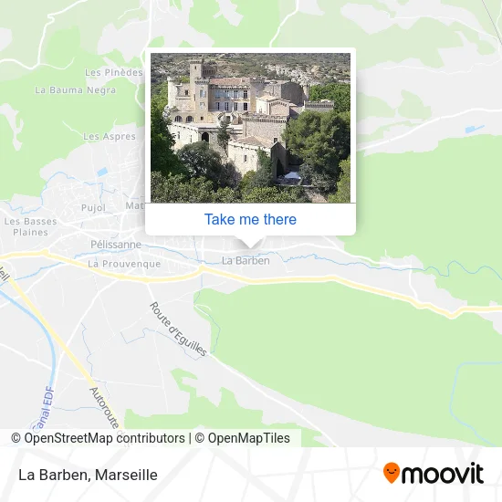 La Barben map