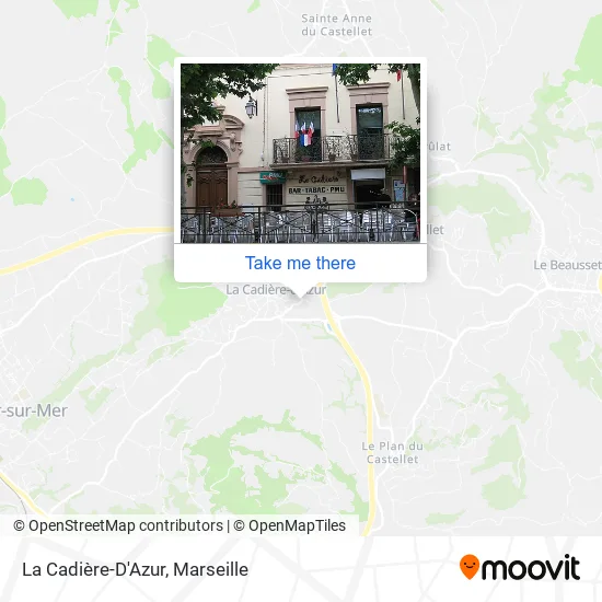 La Cadière-D'Azur map