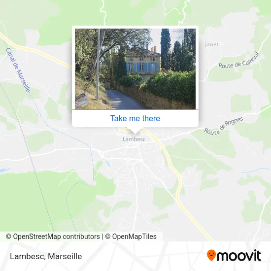 Lambesc map