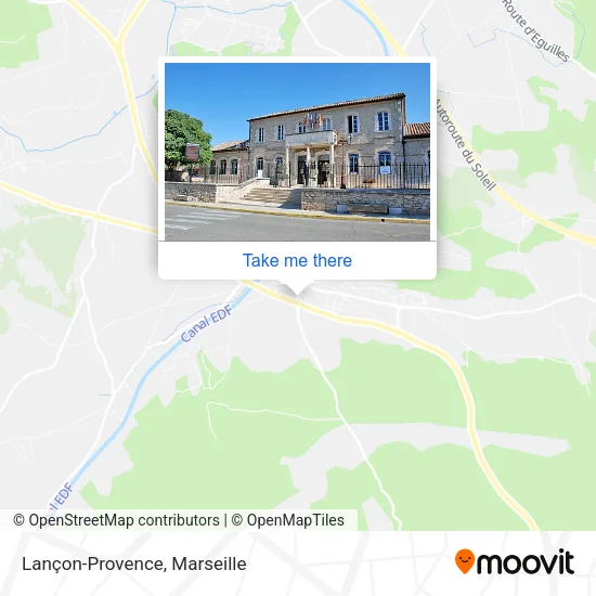 Lançon-Provence map
