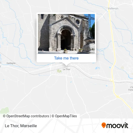 Le Thor map