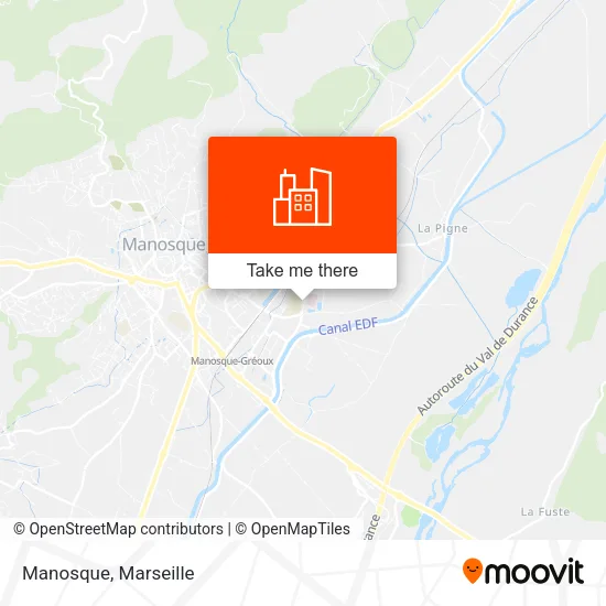 Manosque map