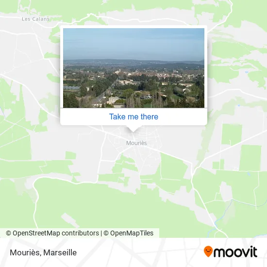 Mouriès map