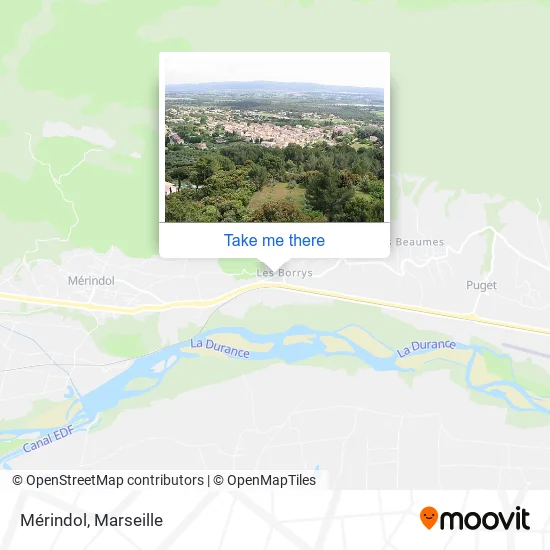 Mérindol map