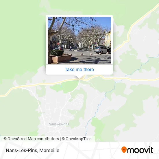Nans-Les-Pins map