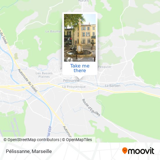 Pélissanne map