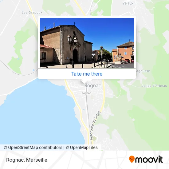 Rognac map