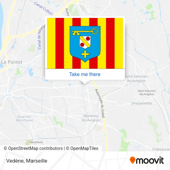 Vedène map