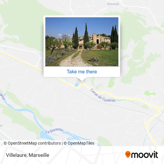 Villelaure map