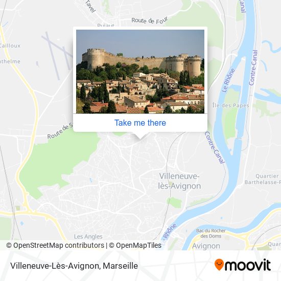 Villeneuve-Lès-Avignon map