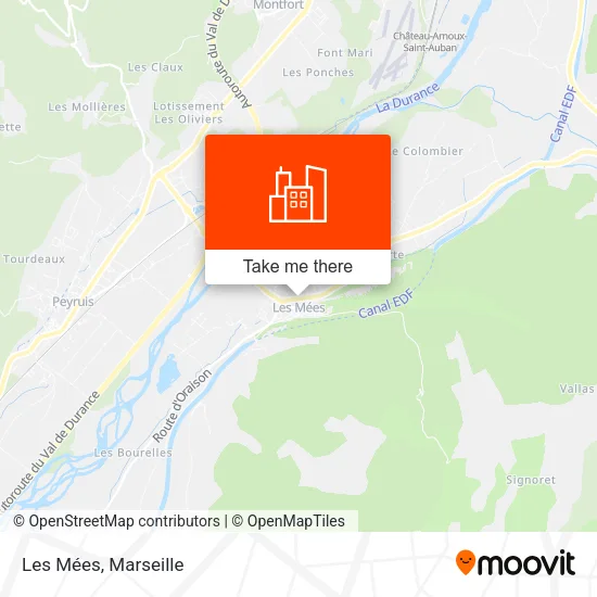 Les Mées map