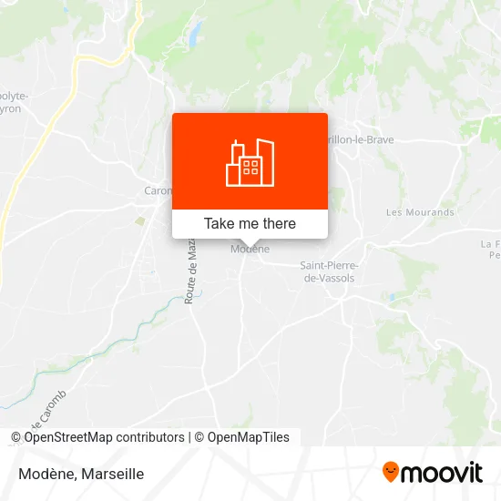 Modène map