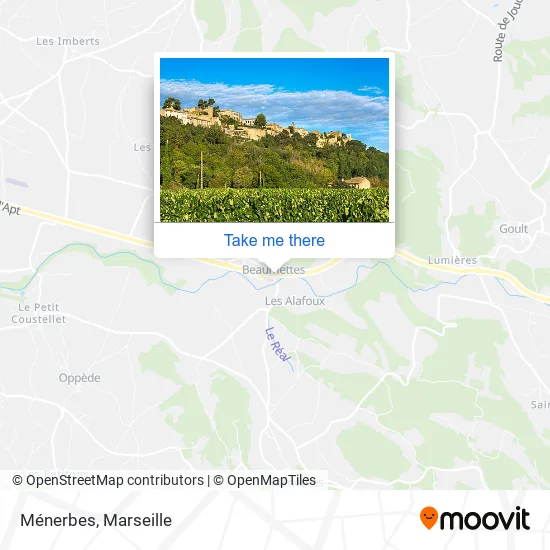 Ménerbes map