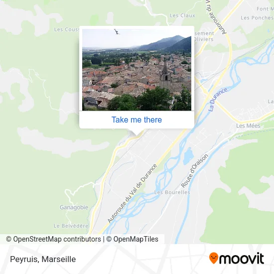 Peyruis map