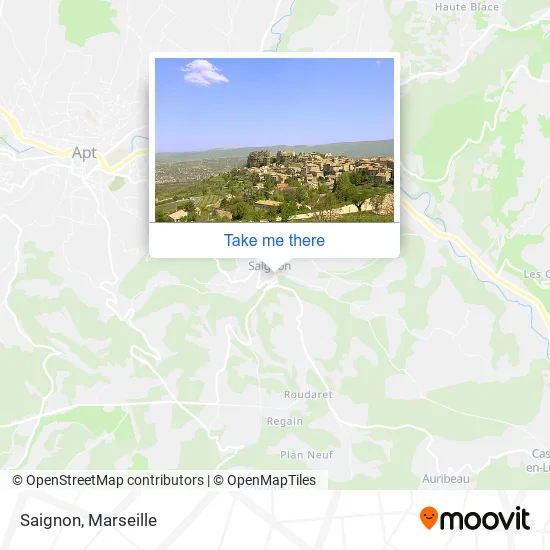 Saignon map