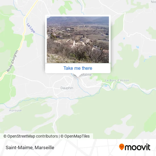 Saint-Maime map