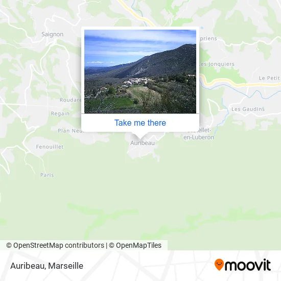 Auribeau map