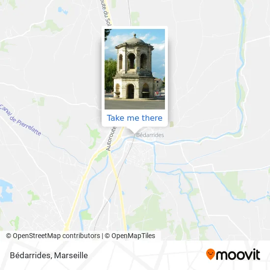 Bédarrides map