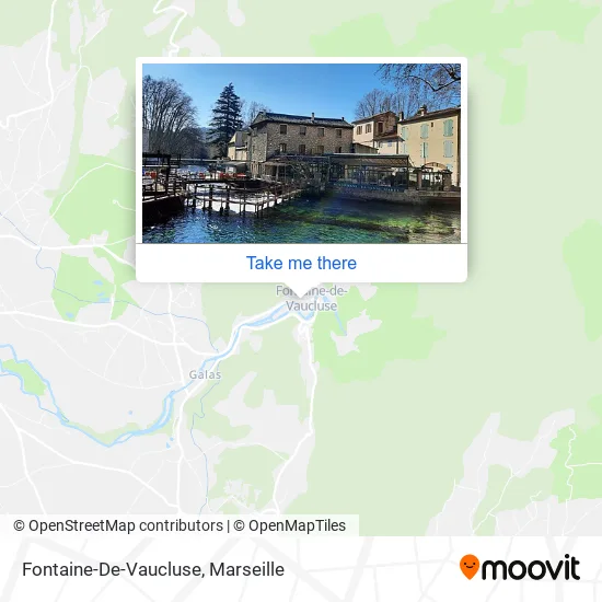 Fontaine-De-Vaucluse map